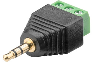hbb 3.5 mm hane till 3 pin terminal block Svart