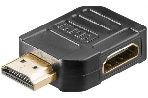hbb HDMI adapter 90 grader vinkel höger Svart