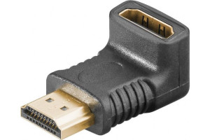hbb HDMI adapter 90 grader vinkel framåt Svart