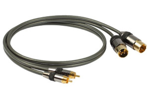 Goldkabel Profi Stereo RCA - XLR 0.5 meter Grå