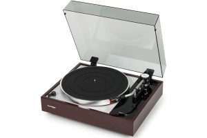 Thorens TD 1500 remdriven skivspelare Högblank svart