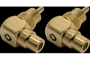 Oehlbach Sound-AD 90 Vinkeladapter 2-pack Guld