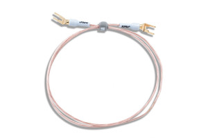 Supra Jordkabel phono med spadar 1.5 meter Röd