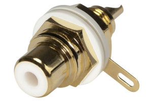 DIYClassD Goldplated RCA vit Vit