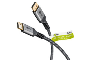 Goobay Plus DisplayPort kabel 8K 60 Hz 2 meter Svart