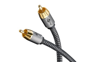 Goobay Plus Mono RCA - RCA 5 meter Svart