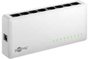 Goobay 8-port Gigabit Ehternet switch Vit