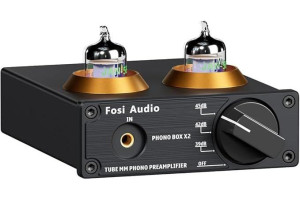 Fosi Audio Box X2 rörbaserat RIAA-steg Svart