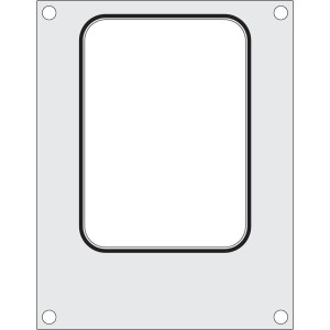Matrita sigilare pentru un recipient cu un compartiment 187x137 mm