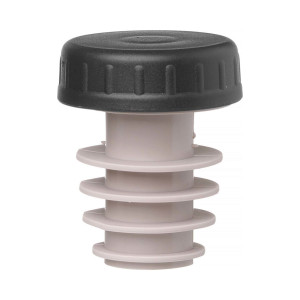 Dop cu capac negru, set de 6 buc.