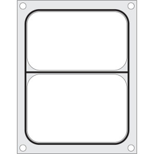 Matrita sigilare pentru doua recipiente 178x113 mm