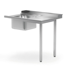 Masa prespalare cu o cuva pe stanga, pentru masina de spalat 1200x600x(H)850 mm, atasare pe partea dreapta