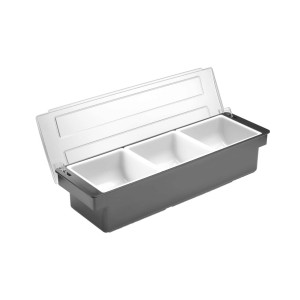Cutie pentru ingrediente Hendi  - 3 recipiente, 480x150x(H)100 mm