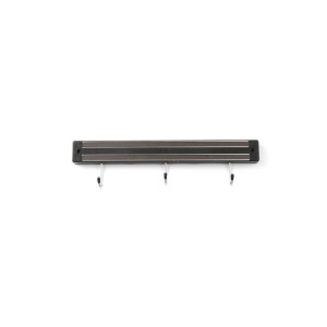 Suport magnetic pentru cutite, 45 cm, cu 5 carlige agatare, Hendi