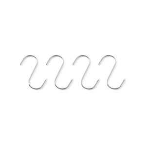 Carlige macelarie, inox, set de 4 bucati, 130x5 mm, Hendi
