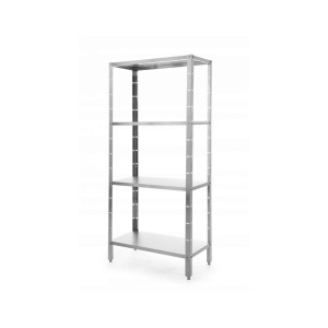 Raft inox Revolution, 4 polite, capacitate max 50kg/polita, 1200x500x(h)1800mm
