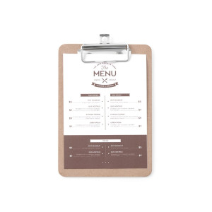 Clipboard pentru meniu 125x180 mm Hendi