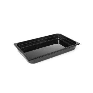 Tava profesionala Gastronorm 1/1 policarbonat negru 14 litri, 530x325x(H)100 mm Hendi