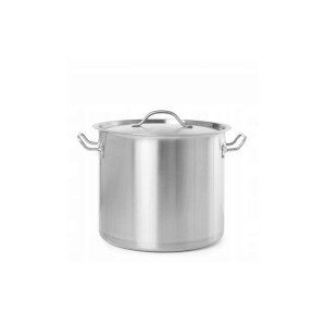 Oala inalta cu capac, 21 Lit, 30 cm diametru x 30 cm inaltime, profesionala Budget Line Hendi