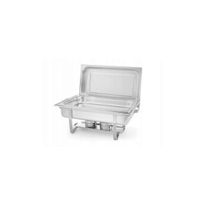 Chafing dish inox GN1/1, contine 2 suporturi combustibil si o tava GN 1/1 65mm, HENDI Smart