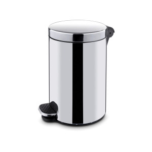 Cos de gunoi rotund cu pedala, inox, 30L,ø300x(H)650mm