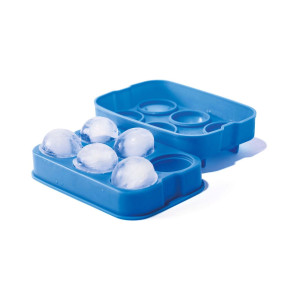 Forma din silicon durabil pentru cuburi de gheata tip bila, Hendi, 18x12.5x(H)5 cm, potrivita si pentru uz profesional