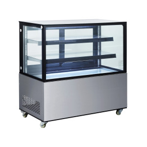 Vitrina frigorifica de prezentare interval temp. 2/6?C, corp inox, 410 litri, 490 W ARKTIC by Hendi, 1215x675x(H)1210 mm, Clasa energetica C