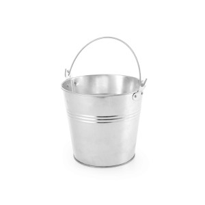 Cos servire aperitive modern, tip galeata, Hendi, otel galvanizat, 160x(H)140 mm