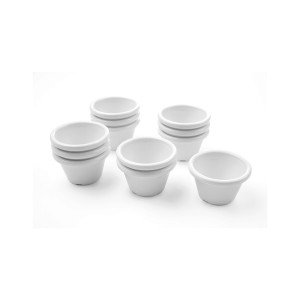 Ramekin, ivoriu, 45 ml 60x60x(H)35 mm - set 12 buc
