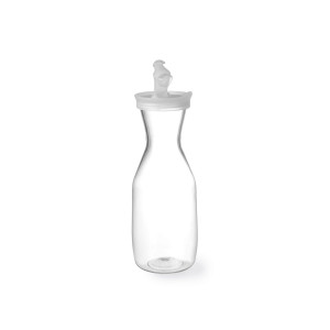 Carafa 1 litru, cu capac, din plastic SAN, 92x(H)245 mm, Hendi