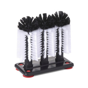 Set 3 perii din plastic pt spalare pahare, 190x100x(H)180 mm, Hendi
