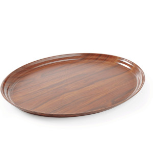 Tava Hendi pentru servire imitatie lemn ovala 290 x 210 mm