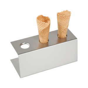 Suport 3 cornete inghetata, Hendi, inox, 200x95x(H)85 mm