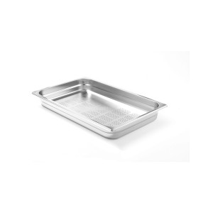 Tava Hendi perforata Gastronorm GN 1/1 65 mm 8.6 lt - gama Profi Line, otel inoxidabil