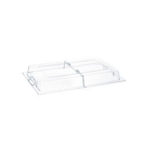 Capac prezentare rolltop GN 1/1, policarbonat - 533x328x(H)76 mm