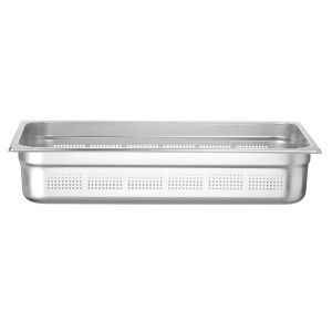 Tava Hendi perforata Gastronorm GN 1/1 100 mm 13.2 litri, gama Profi Line, otel inoxidabil