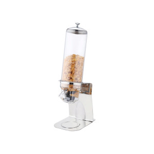 Multidispenser Hendi, capacitate 3,5 litri, otel inoxidabil, container din plastic transparent, capac ermetic