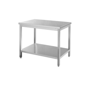 Masa de lucru cu polita, inox AISI 430, Hendi, 1200x700x(H)850 mm, blat de lucru si polita inferioara ranforsate