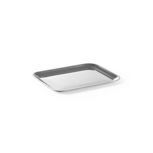 Tava servire dreptunghiulara, Hendi, inox, 205x155 mm