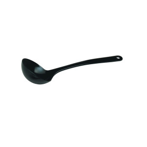 Lingura servire adanca / polonic, Hendi, 30 cm, 140 ml, plastic negru rezistent termic