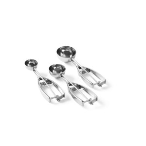 Lingura dozatoare inghetata 1/12 lt, diametru cupa 6,6 cm, inox, Hendi Kitchen Line, potrivita si pt uz profesional