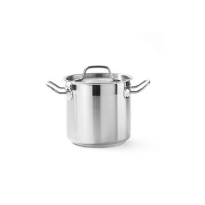 Oala cu capac, 3 Lit, 16 cm diametru x 15 cm inaltimea, inox, gama Hendi Profi Line, potrivita si pentru uz profesional