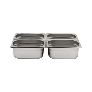 Tava Hendi Gastronorm GN 1/4 65 mm 1.8 lt - gama Profi Line, otel inoxidabil