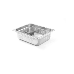 Tava Hendi perforata Gastronorm GN 1/2 100 mm 5.6 lt - gama Profi Line, otel inoxidabil