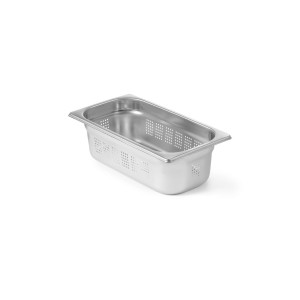 Tava Hendi perforata Gastronorm GN 1/3 100 mm 4 lt - gama Profi Line, otel inoxidabil
