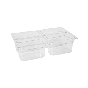 Tava Hendi Gastronorm GN 1/4 150 mm 4 lt - policarbonat transparent