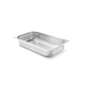 Tava perforata Gastronorm GN 1/1, 530x325x(H)100 mm ,13.2 lt, inox, Hendi Kitchen Line