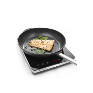 Plita cu inductie profesionala, Hendi, model 2000W, control digital, corp inox, 296x370x(H)42mm