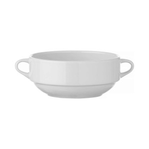 Bol supa cu manere laterale  Bianco 300 ml, Fine Dine