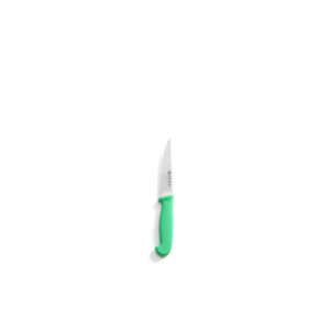 Cutit universal, lama inox zimtata de 10 cm, lungime cutit 20.5 cm, maner verde, Hendi, respecta normele de igiena HACCP